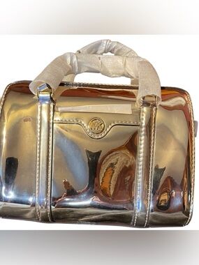 Michael Kors Metallic Mirrored Gold SatchelNWT